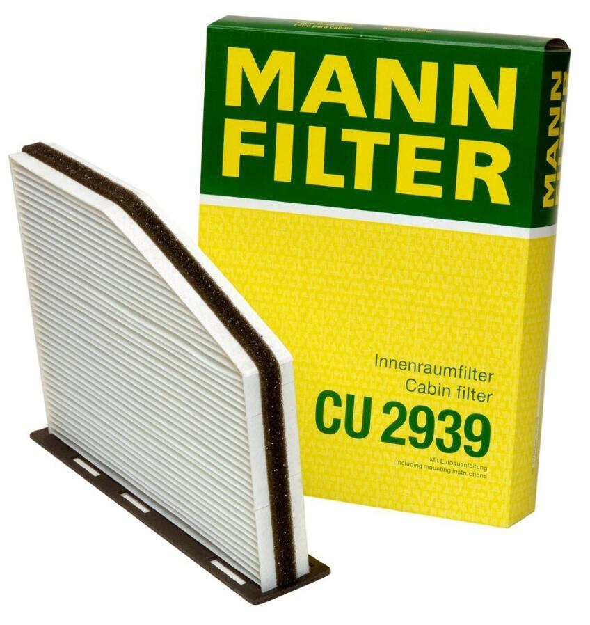 Audi VW Cabin Air Filter 1K0819644B - MANN-FILTER CU2939